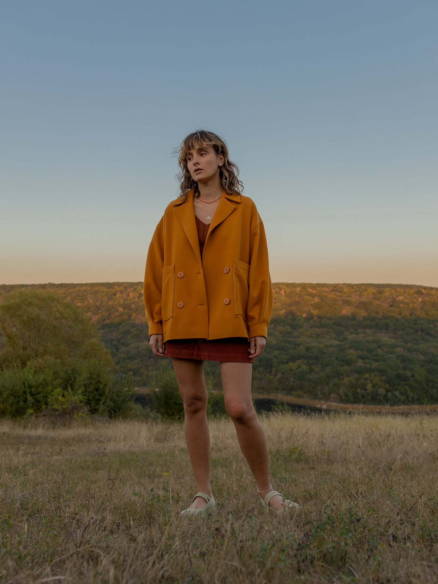 Double-breasted coat-jacket Amber (Copy)