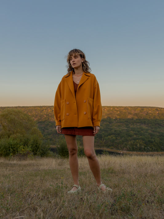 Double-breasted coat-jacket Amber