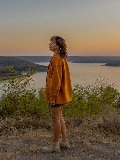 Double-breasted coat-jacket Amber (Copy)