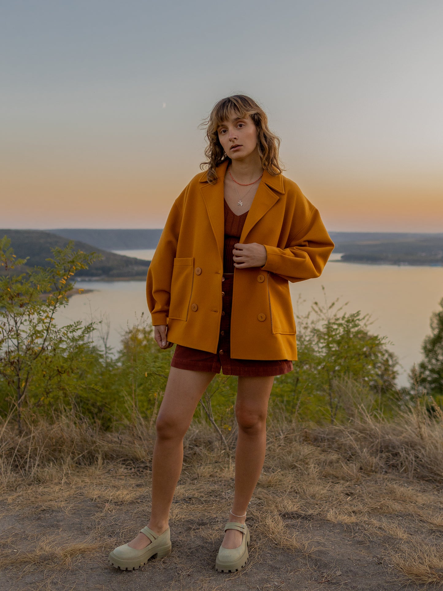 Double-breasted coat-jacket Amber (Copy)