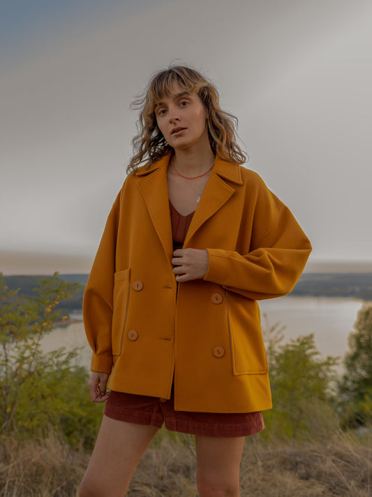 Double-breasted coat-jacket Amber